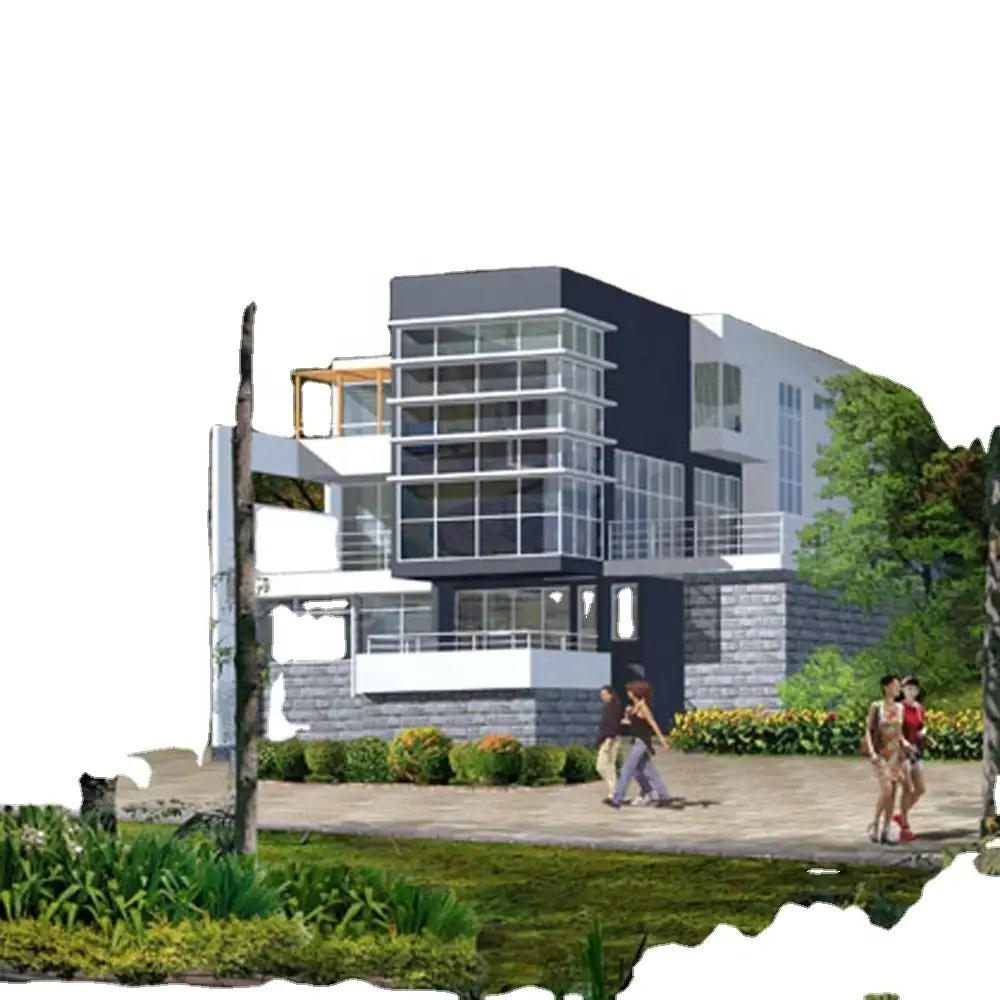 Light steel villa column houses 1