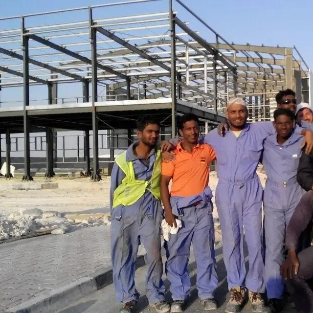 Factory price steel structure construction for cold country 1