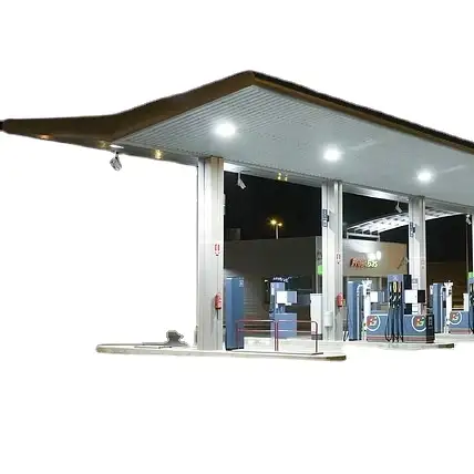 محطة بنزين البناء الصلب الحديثة الجاهزة 1
