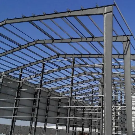 2019 Large-span heavy self-storing steel structure construction factory prefabricated 1