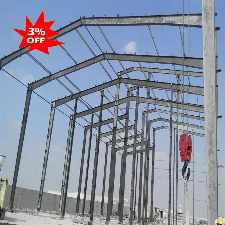Prefabricated greenhouse light steel structure fabrication building for poultry farm shed 1