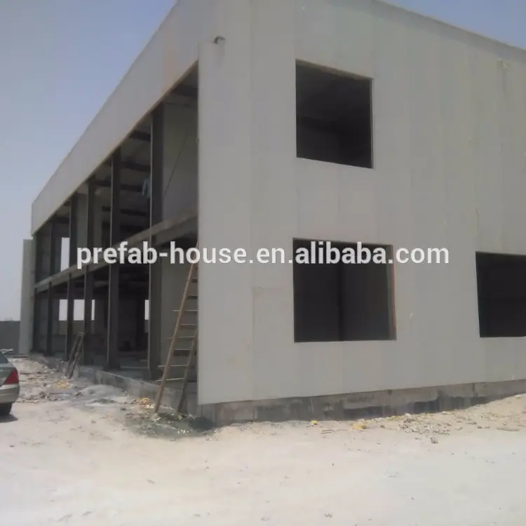 pre-fab steel structure for warehouse&2-level shop buildings Ethiopia Djibouti port 1