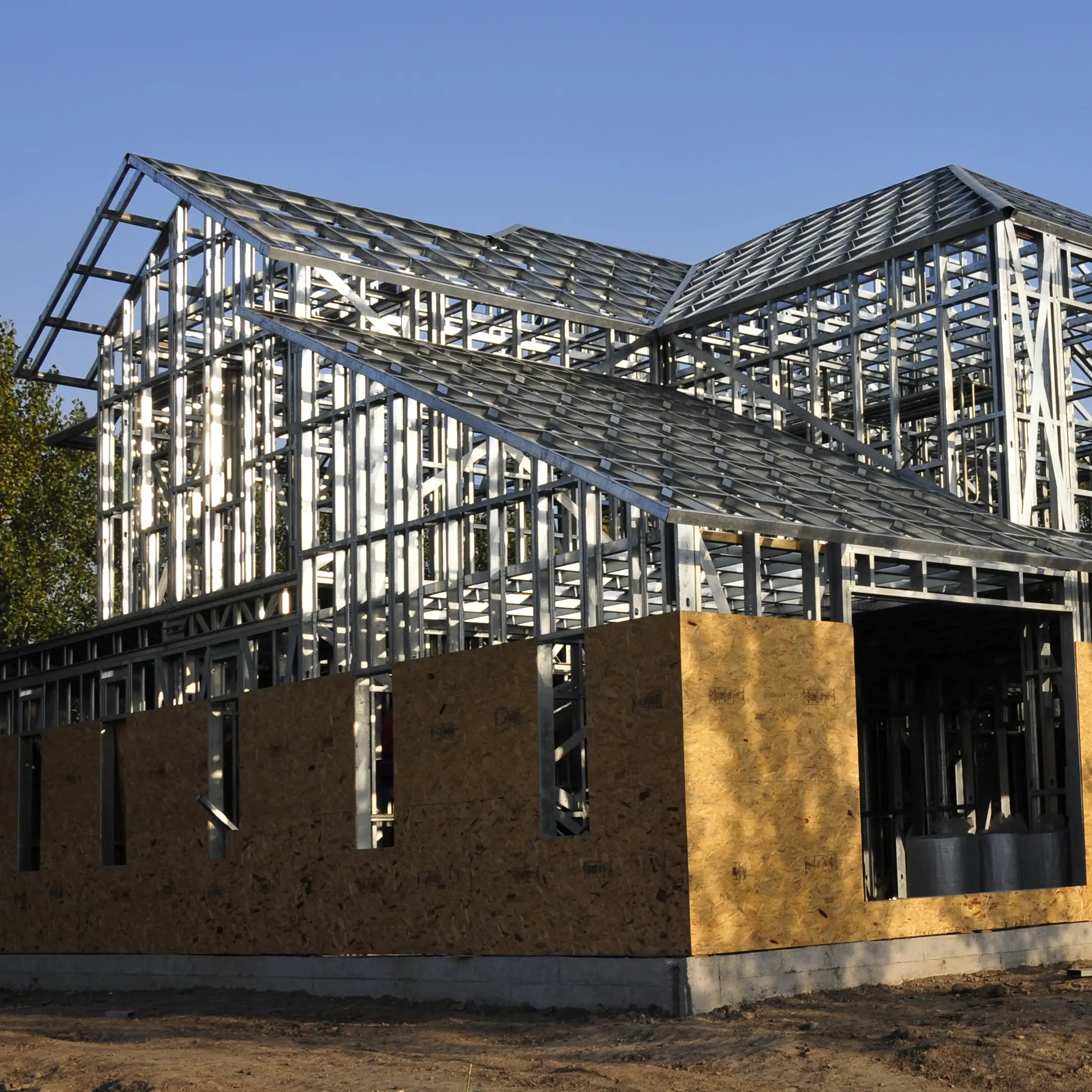 Customized Q345 C89X50X15 LGS frame villa 1
