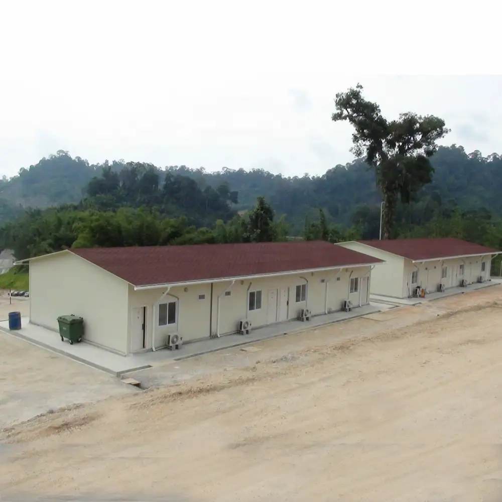 Steel structure sandwich panel prefab cabins 1