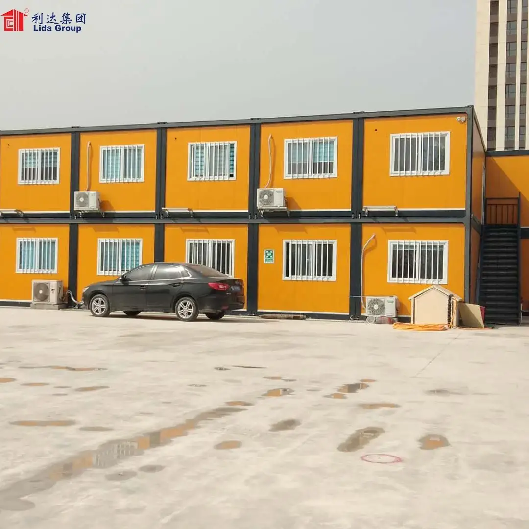 Angola Low Cost Prefabricated House Design 40ft Flat Pack Container 1