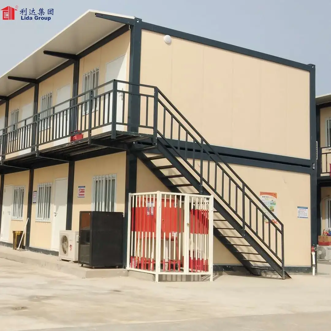 Botswana Low Cost Prefabricated House Design 40ft Flat Pack Container 1