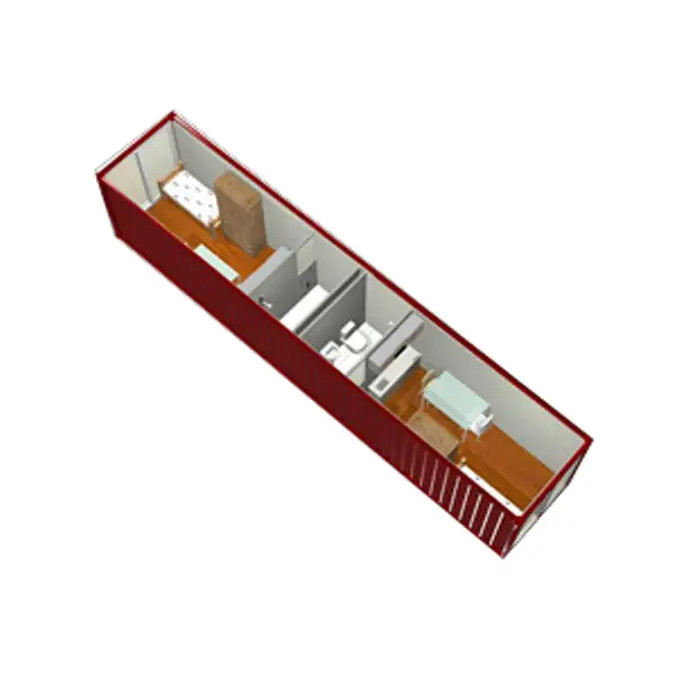 Modern Design Prefabricated Flat Pack Spire Prefab Container House 1