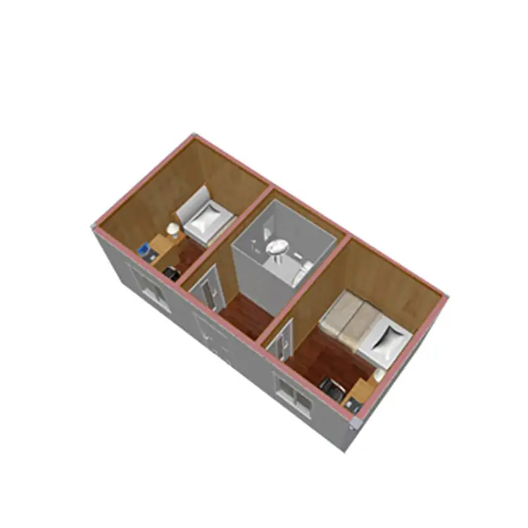 LIDA Detachable Prefabricated Flat Pack Container House 1