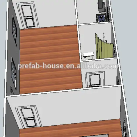 CONTAINER China flat pack prefabricate wooden sandwich panel house Thailand 1