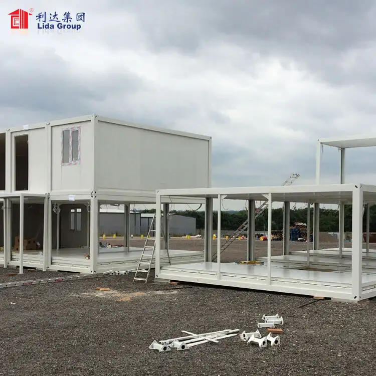 Fast build high quality light steel structure system prefabricated container house 1