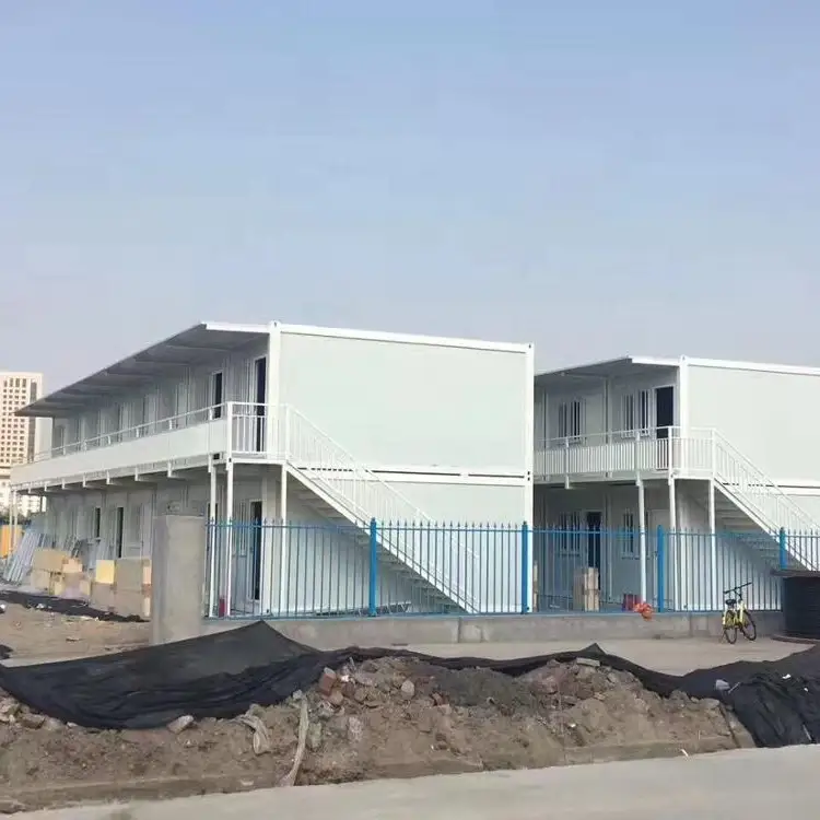 Plan de construcción de casas prefabricadas con contenedores plegables. 1