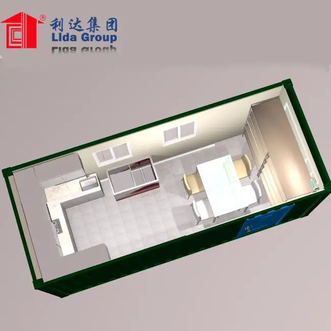 20ft collapsible croatia container house with drawing 1
