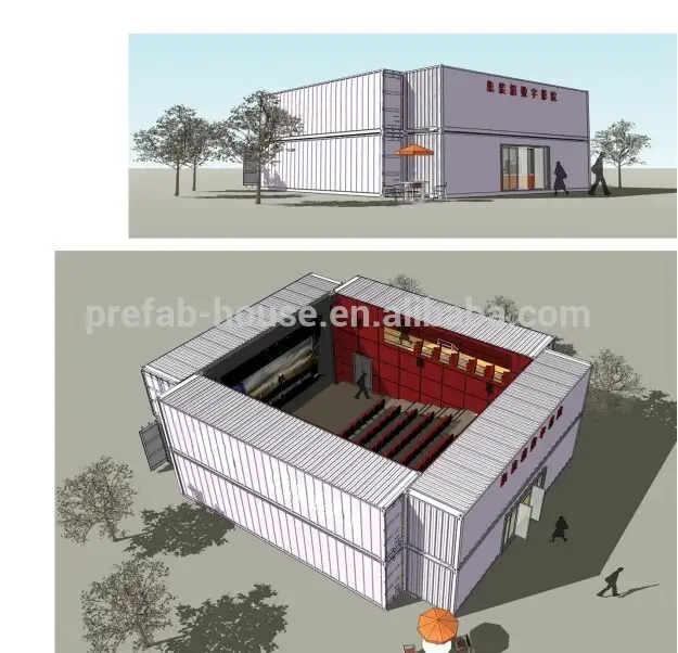 40ft prefabricated container movie theatre 1