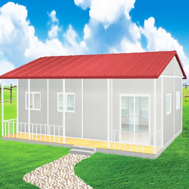 China low cost small steel prefabricated house design prefab modular mobile home 1