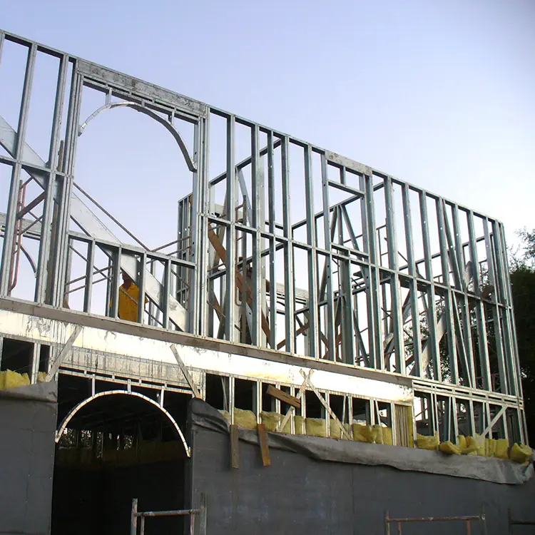 Prefabricated luxury ready light resort house steel frame villa 1