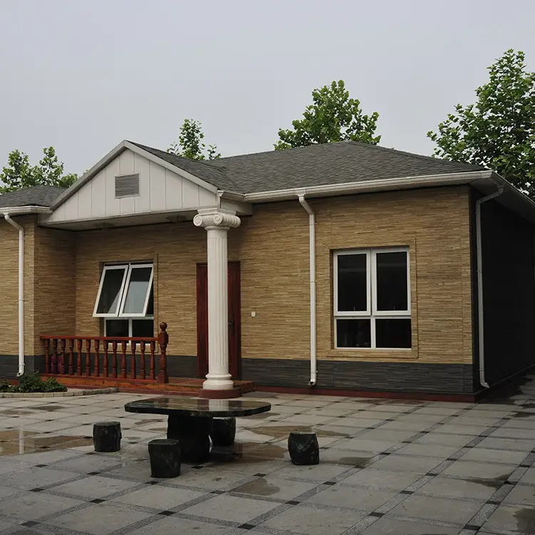 Made in china light steel frame house structure villa 1