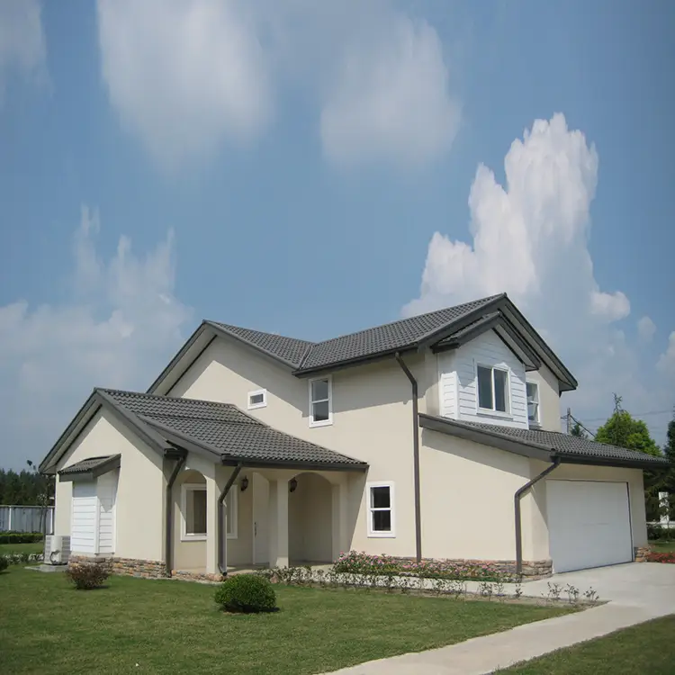 Modern villa style house elevation plans design prefabricated simple 1