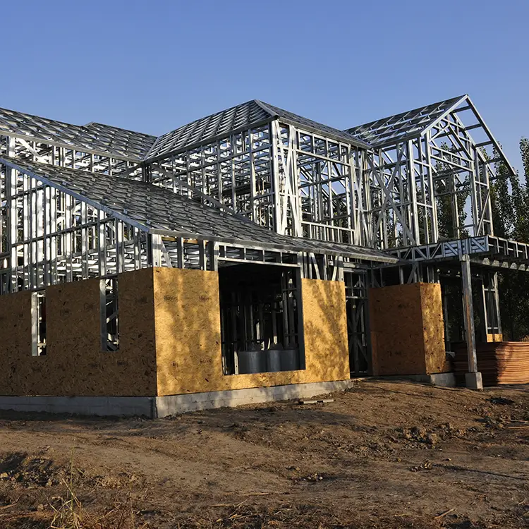Ready made steel structure prefabricated villa house 1