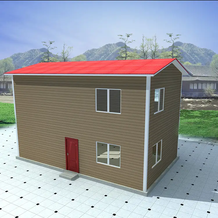 Easy assembly luxury houses galvanized prefabricated villa 1