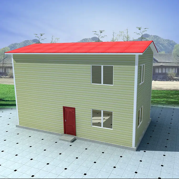 Safer durable prefabricated luxury light resort hotel prefab steel villa 1
