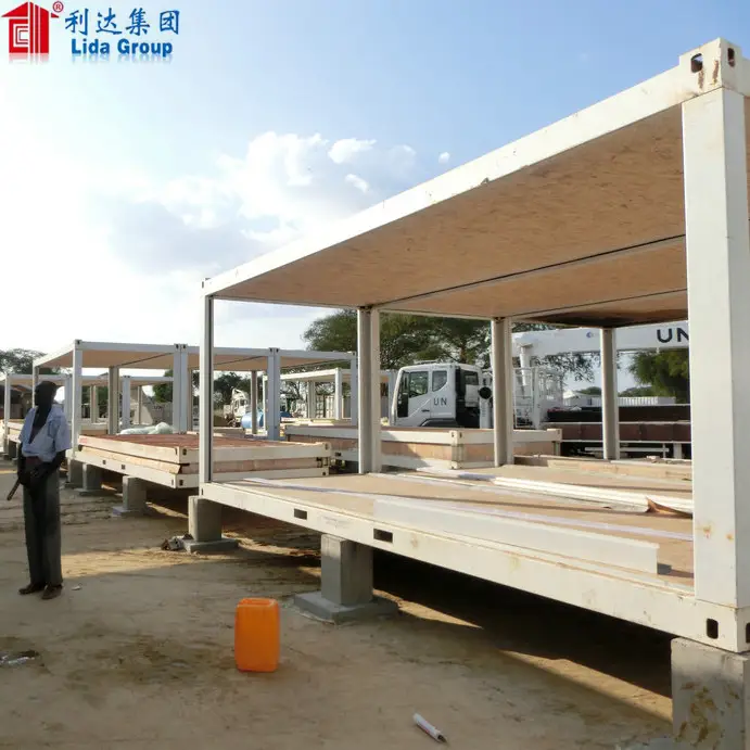China made double storey flatpack container house/ modular house 1