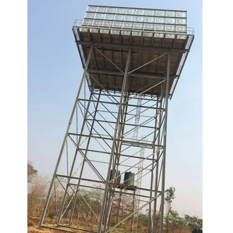 Hot-dip Galvanized Steel Structure Water Storage Tank Tower 1