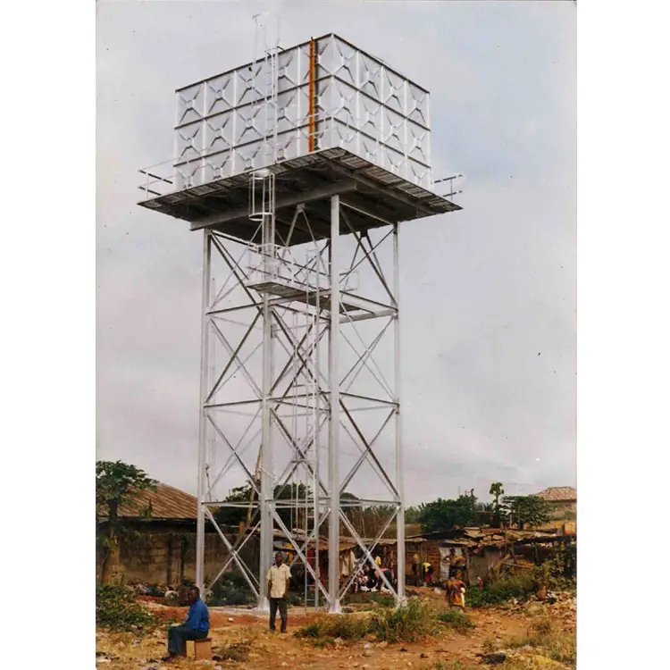 Assembly Steel Structure Overhead bolt connection Water Tank Tower 1