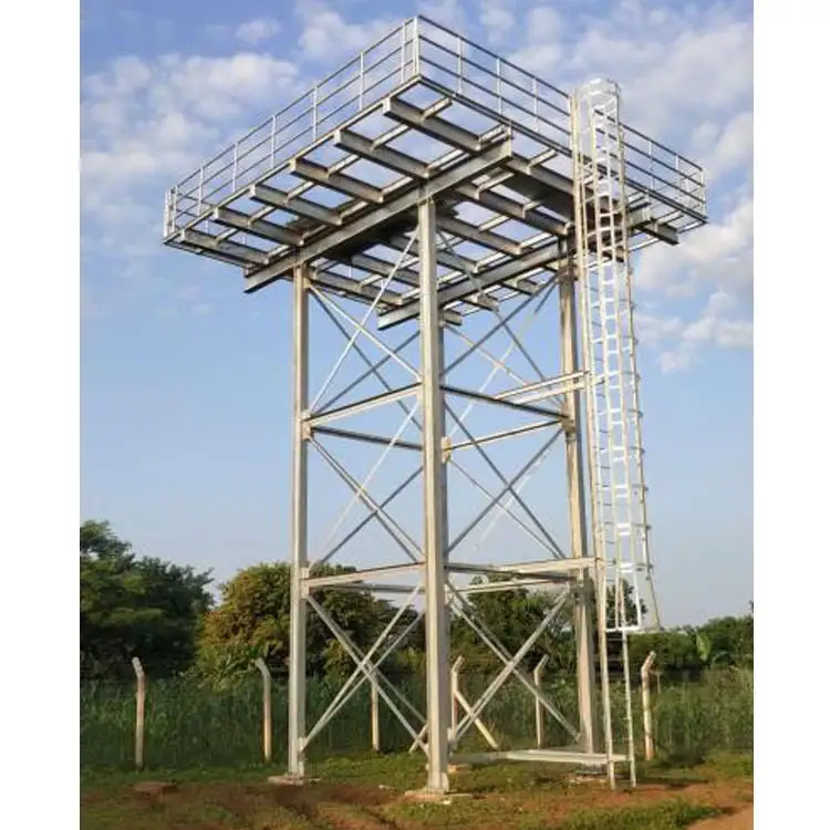 Hot-dipped galvanized Elevated Water Storage Tank with Steel Structure Tower 1