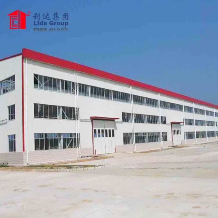 Low cost prefab steel structure logistics park multi storeyintegrated building 1