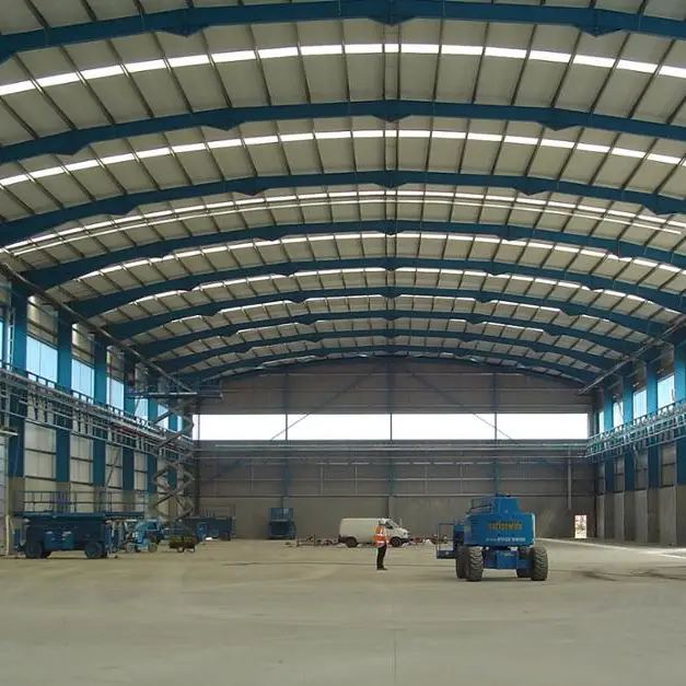 2019 galvanized Warehouse/Hangar/workshop/shed Steel frame Structure Building in deserts and tropical areas 1