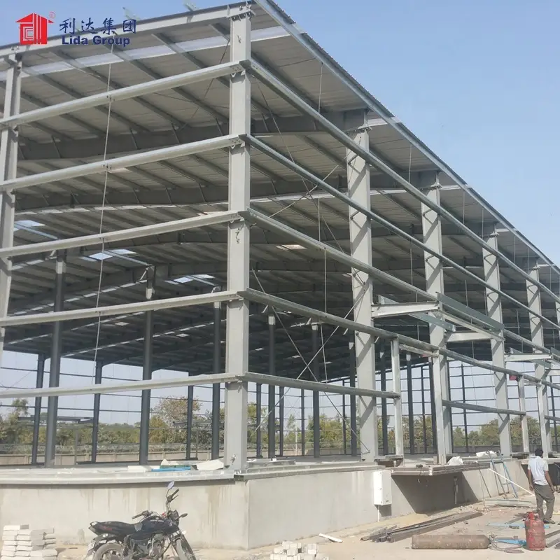 Steel frame structures factory, small factory building 1