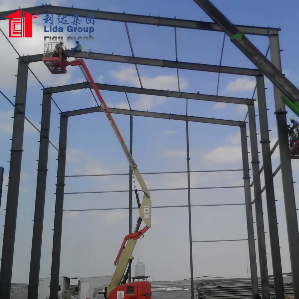 Modern prefab steel structure building prefabricated warehouse 1
