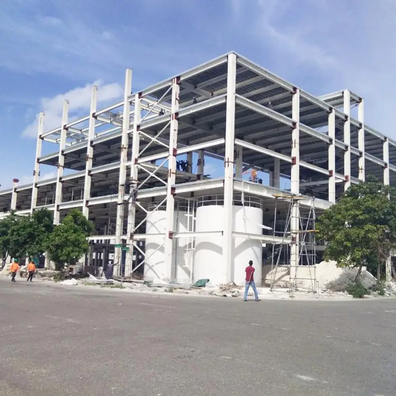 Prefabricated steel metal frame structure apartment multi storey building 1