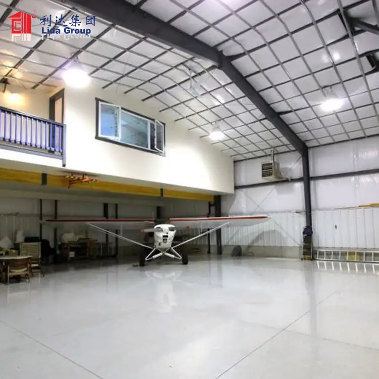 Airplane hangar steel structure, hanger structure 1