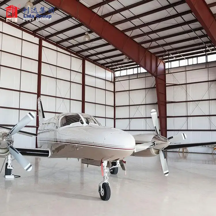 Portable aircraft hangar prefabrique pour usine for Guinea, steel hangar drawing 1