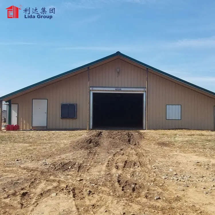 High quality heat proof chicken shed poultry farm house design structures for Ethiopia 1