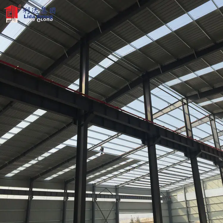 Large span long service life prefab workshop metal shed modular cheap aircraft hangar for Mauritius 1