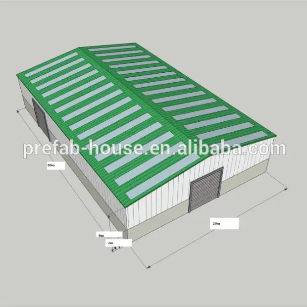 warehouse Roof color will be orange color, wall- green color Mongolia Ethiopia 1