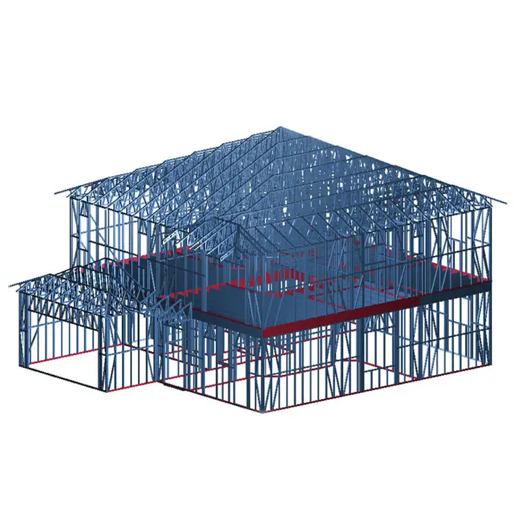 C150X1.0 Galvanized LGS prefabricated luxury villa 1
