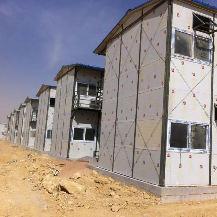 temporary metal buildings Cheap prefab steel structure mobile house, temporary site office 1