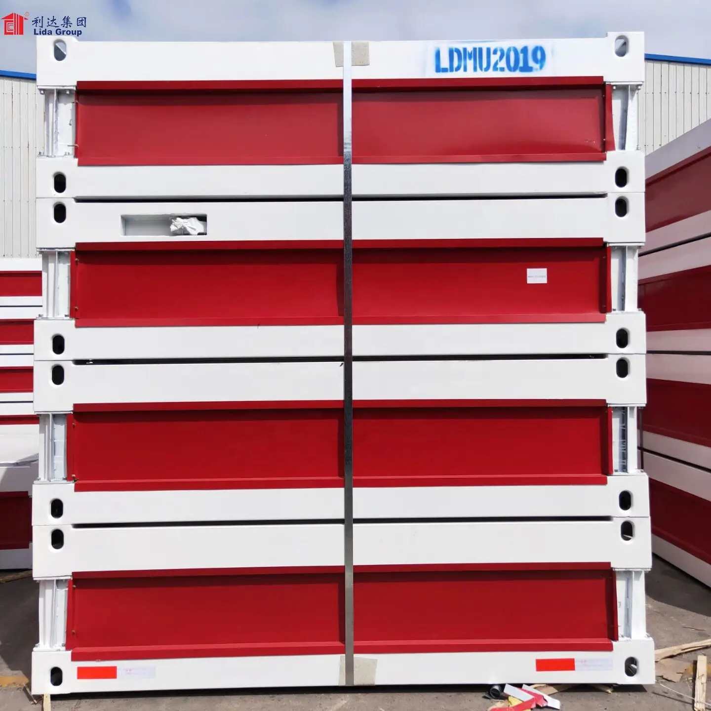 Gabon Low Cost Prefabricated House Design 40ft Flat Pack Container 1