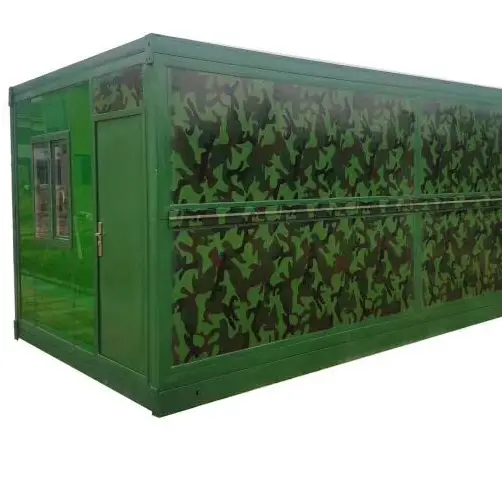 Portable folding cabins sandwich panel 20ft prefab folding container house 1