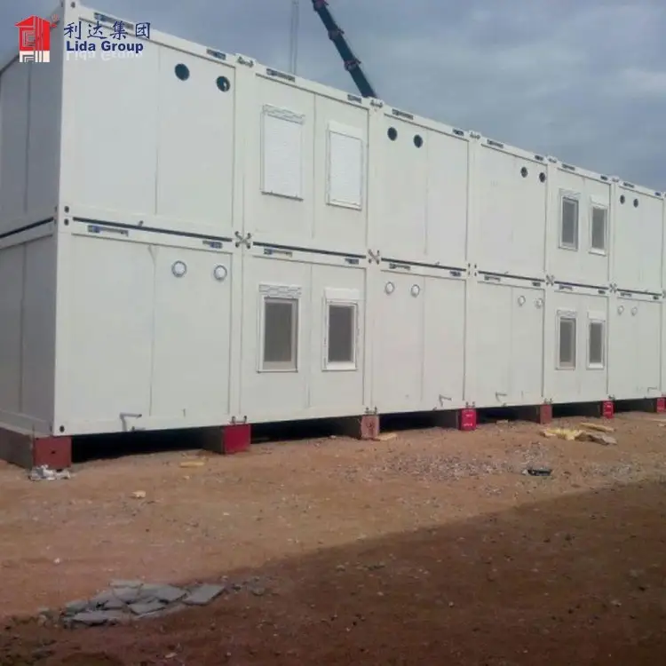 Casa contenedor, casa contenedor prefabricada de lujo, paquete plano, contenedor de 2 pisos 1