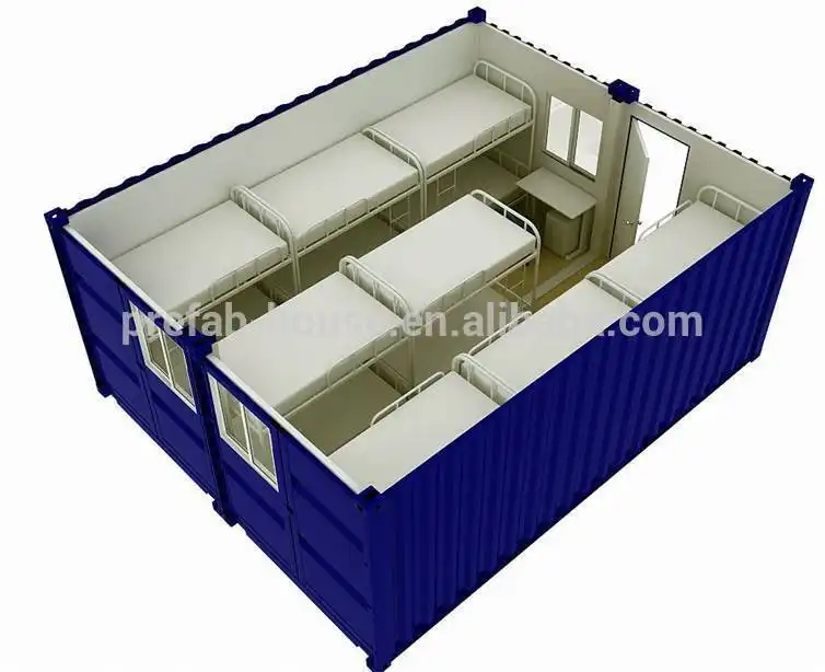 cheap ready made flat pack expandable prefabricated two-storey luxury living container house for sale 1