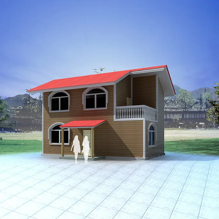 Prefab Modern Standard Luxury Prefabricated Light Steel Frame House Villa 1