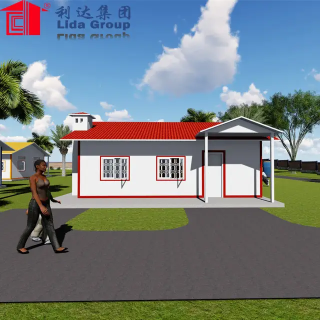 light steel luxury prefab house villa perfume for US 1