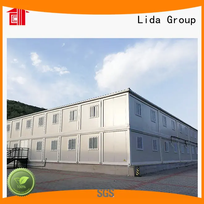 Lida Group shipping container projects factory used as booth, toilet, storage room 1