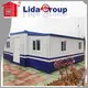 Lida Group shipping container house inside factory used as kitchen, shower room 1