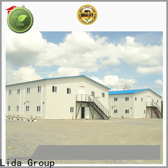 Lida المجموعة الشركات المصنعة للمنازل الجاهزة ذات الإطار الخشبي عالية الجودة المستخدمة كمنزل لمعسكر العمل 1