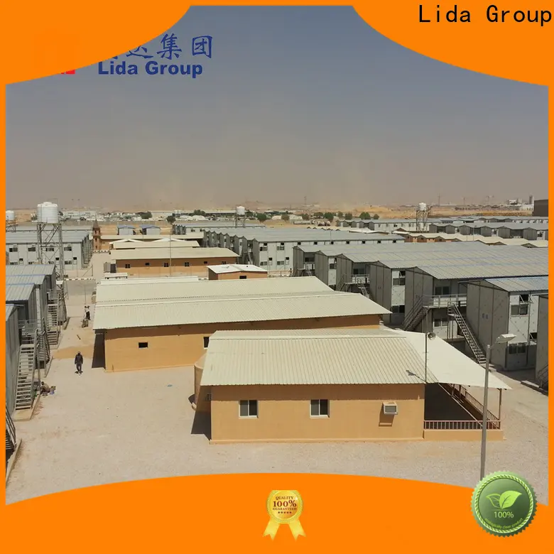 Lida يتم شحن منزل التخييم الجماعي للأعمال التجارية لمشاريع الطاقة الكهرومائية 1